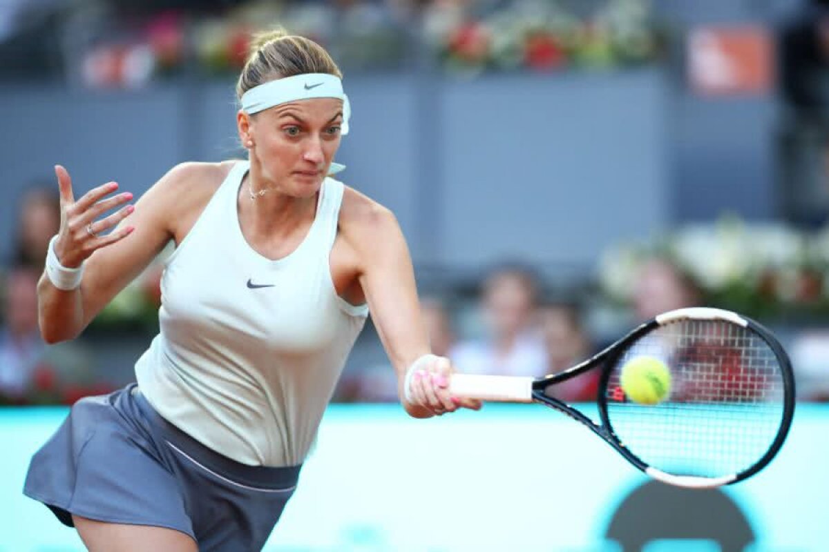 WTA MADRID // VIDEO + FOTO Petra Kvitova, start ideal în cursa pentru apărarea trofeului de la Madrid! Cu cine va juca în turul secund