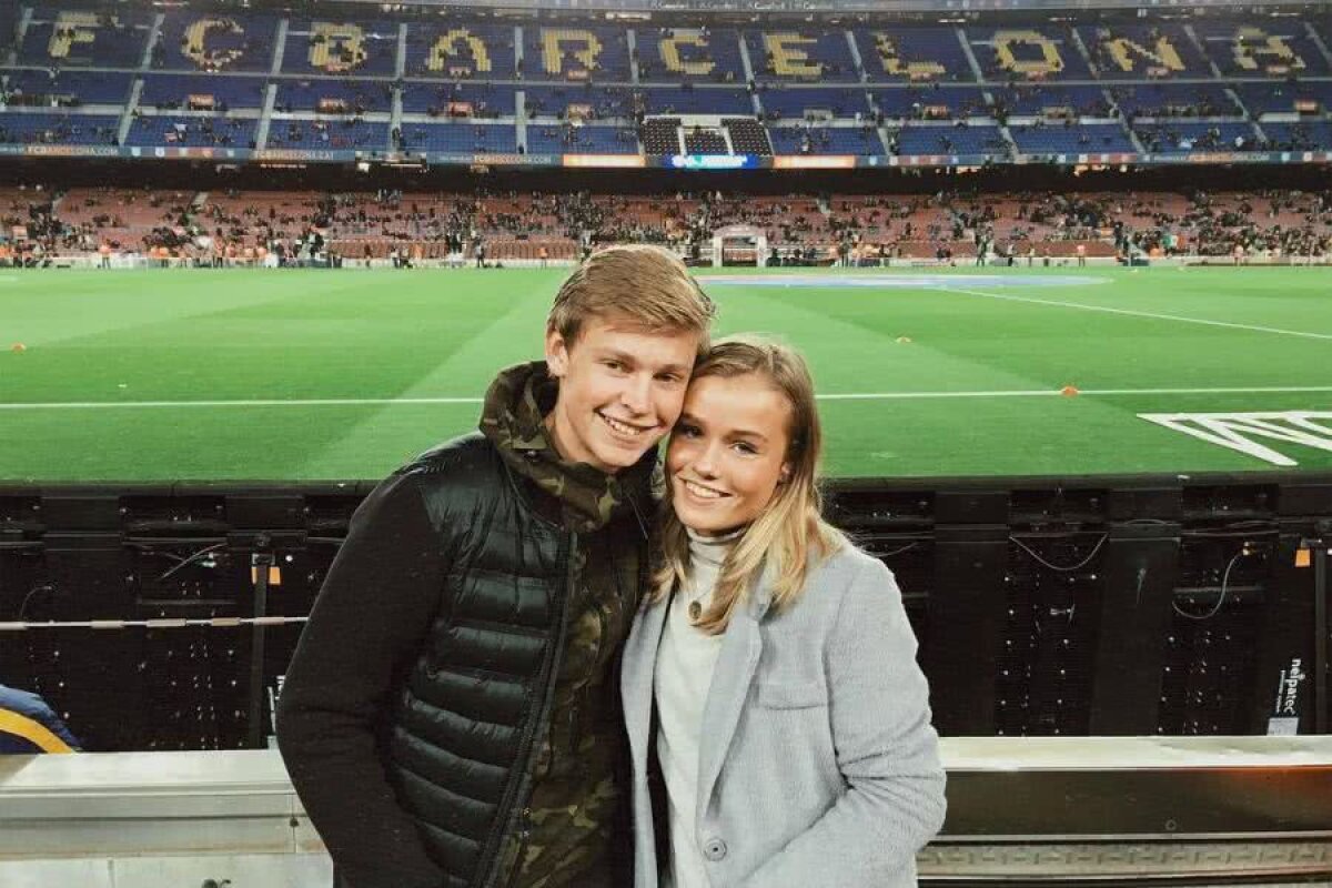 FOTO Mesajul care a cucerit Olanda » Ce i-a transmis lui Frenkie de Jong superba lui iubită, Mikky Kiemeney