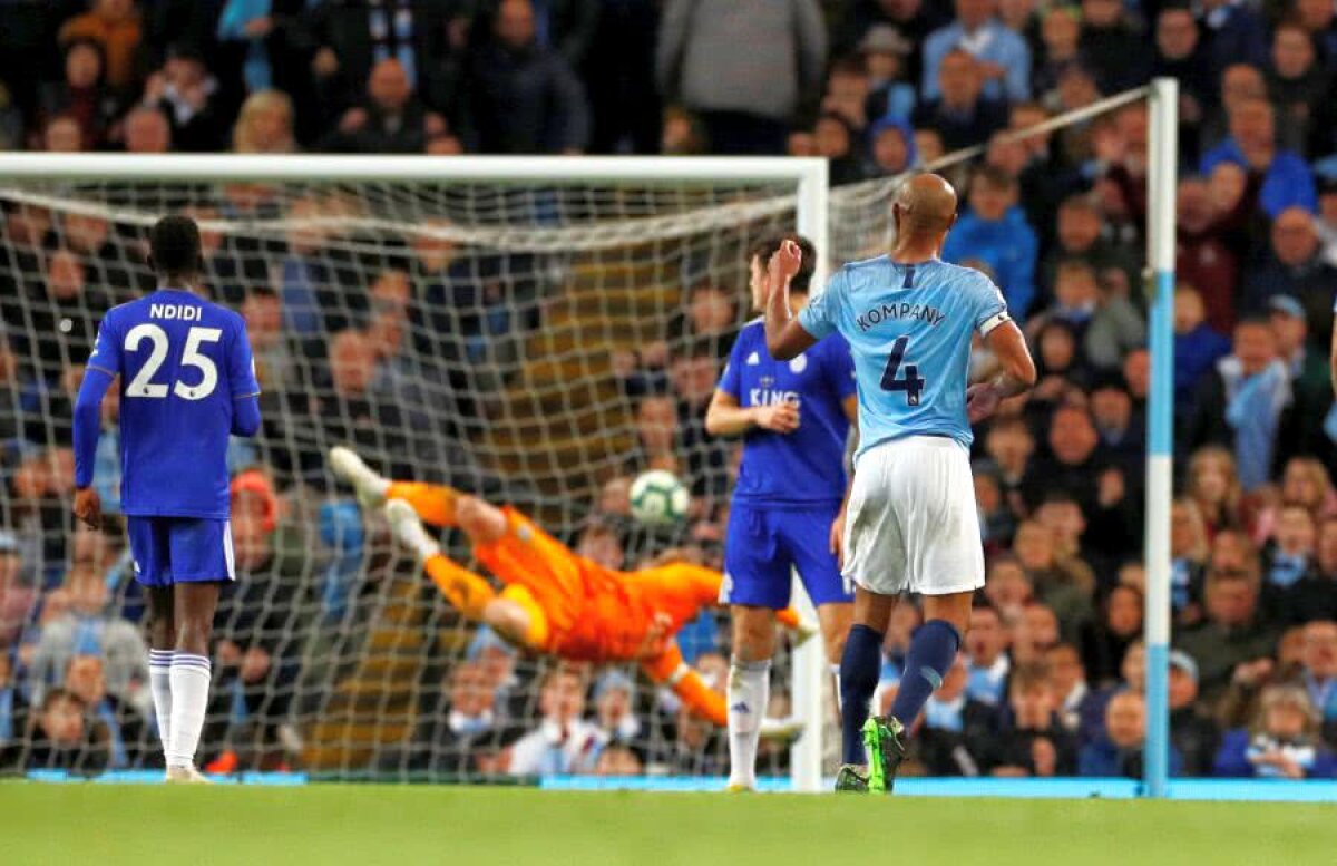 MANCHESTER CITY - LEICESTER 1-0 // VIDEO+FOTO Guardiola, salvat de Kompany și iertat de fostul elev Iheanacho » Cum arată lupta dintre City și Liverpool în ultima etapă