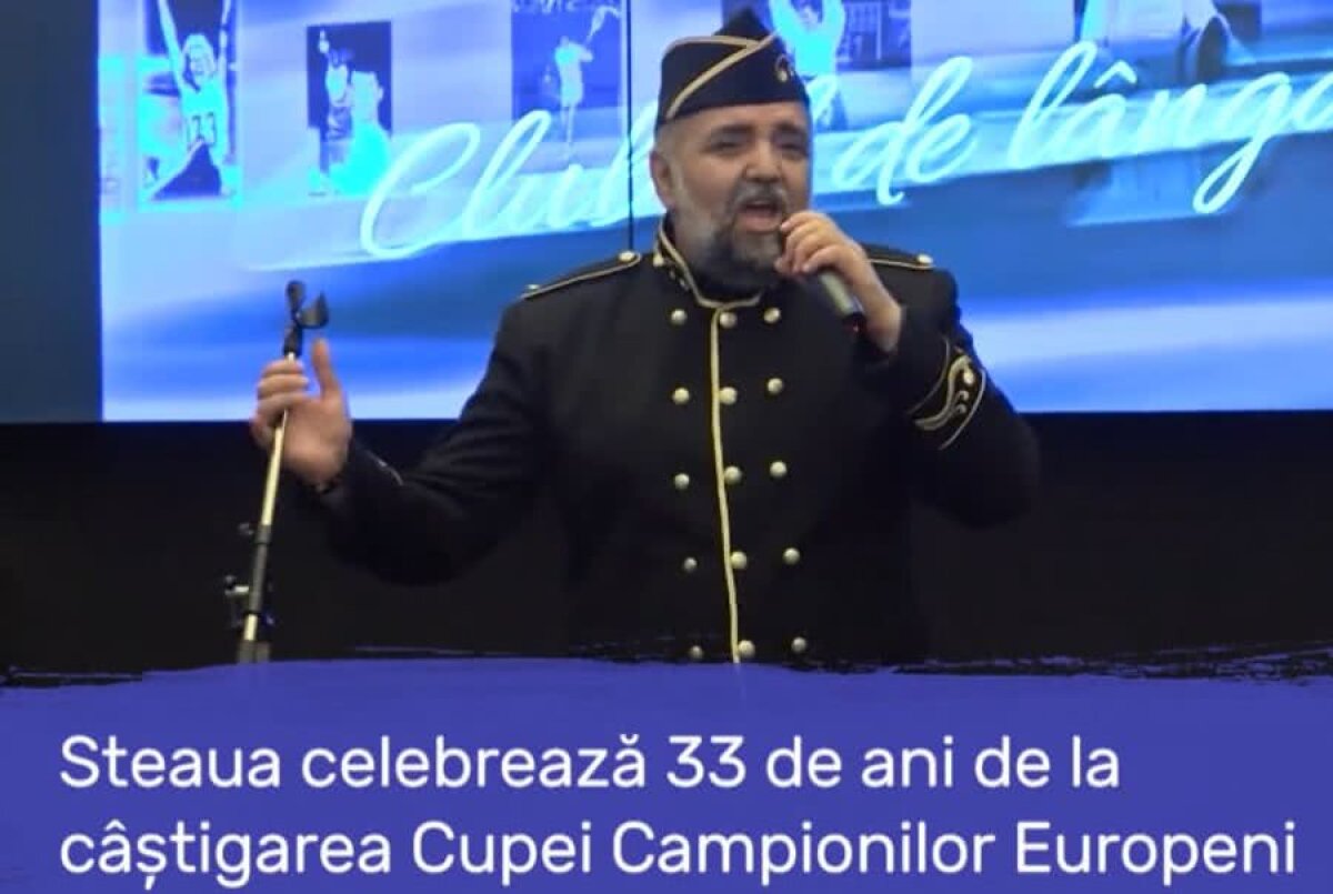 33 de ani de la Sevilla // VIDEO Moment hilar la petrecerea organizată de Armată: Daniel Iordăchioaie a încercat să facă duo cu Hagi, dar a fost refuzat de „Rege”