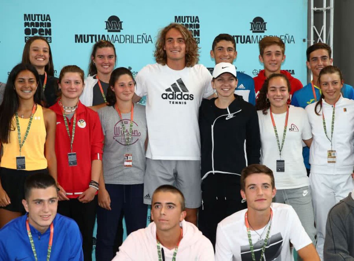 FOTO Simona Halep și Stefanos Tsitsipas s-au întâlnit cu viitorii campioni ai Spaniei: „Le-a oferit niște sfaturi grozave, nu glumesc” :)