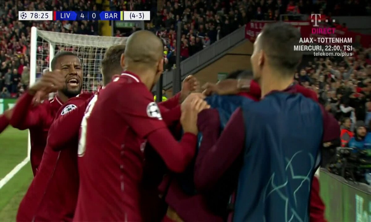 LIVERPOOL - BARCELONA 4-0 (0-3 în tur) // VIDEO + FOTO Schema de geniu a lui Klopp a decis semifinala! Jucătorii Barcelonei nu au înțeles absolut nimic