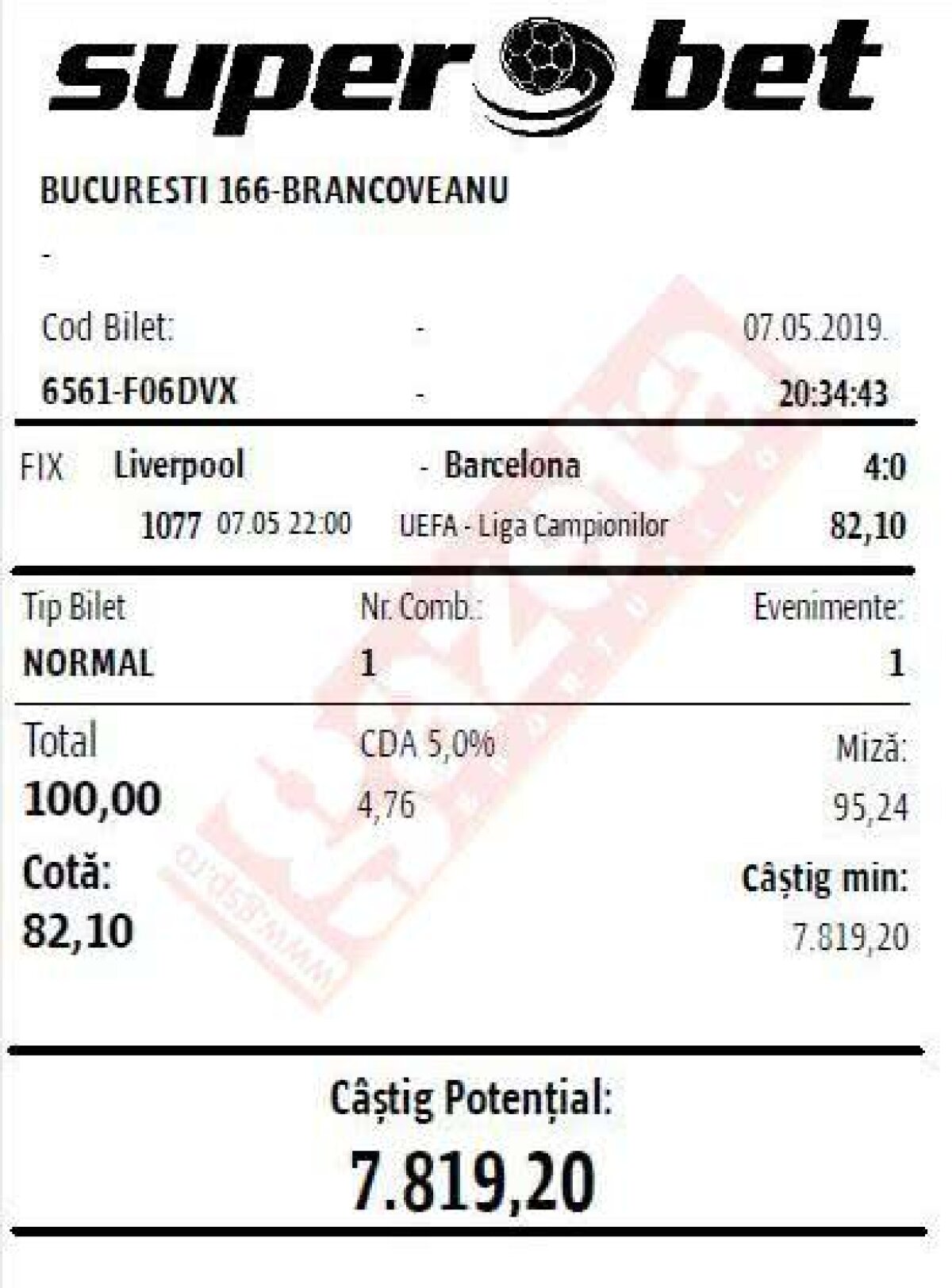 LIVERPOOL - BARCELONA 4-0 // EXCLUSIV / FOTO Dați-le „centura neagră” în pariuri! :) » Doi români au dat lovitura cu minunea din Liga Campionilor