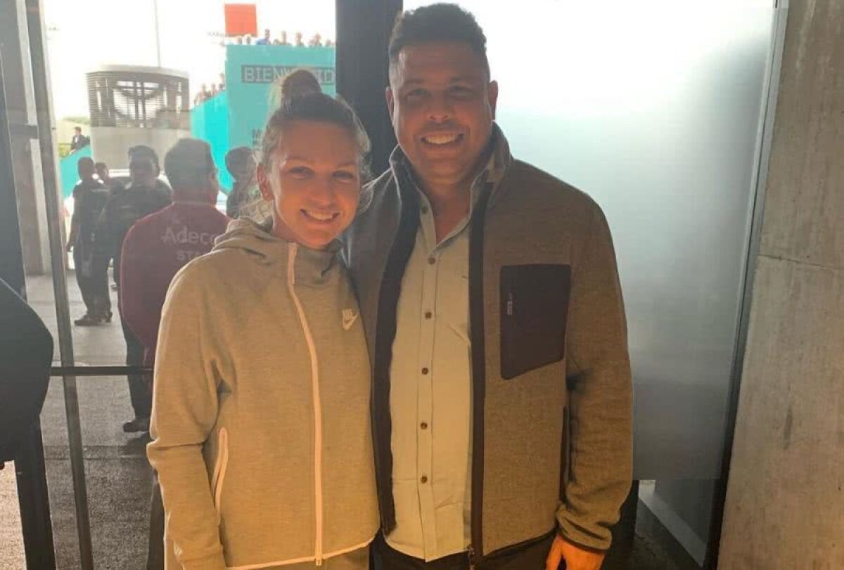 FOTO Imagine memorabilă! Simona Halep și brazilianul Ronaldo s-au întâlnit la Madrid