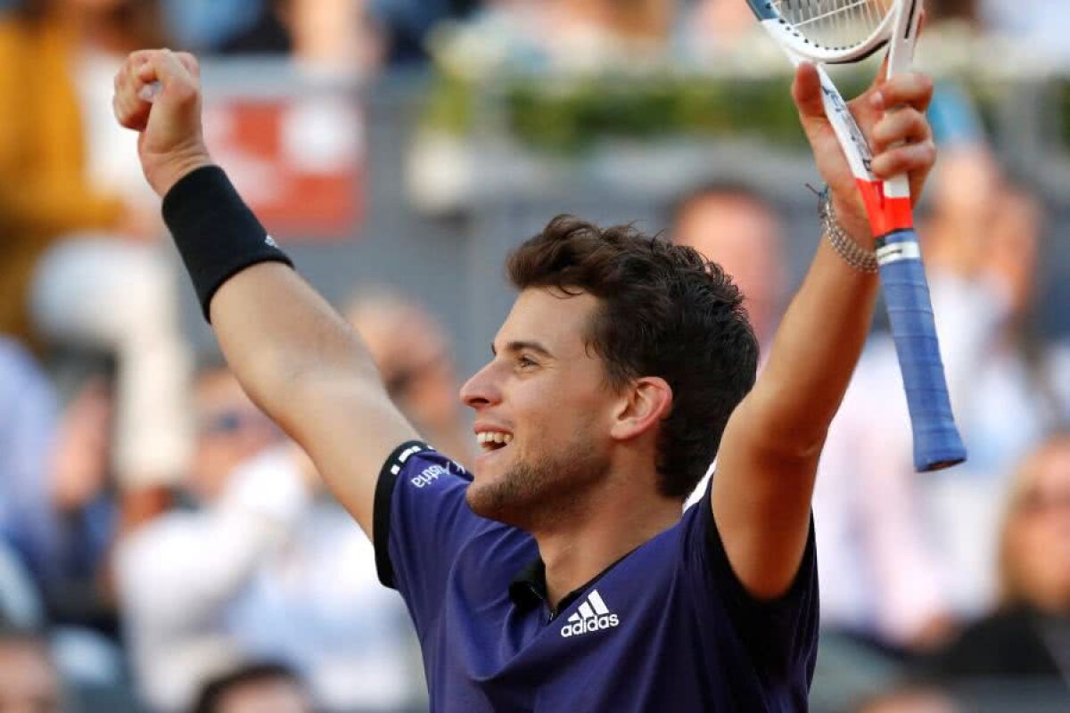 DOMINIC THIEM - ROGER FEDERER // VIDEO+FOTO Thiem, noul star din ATP, câștigă un meci DRAMATIC în semifinalele de la Madrid » Federer a ratat două mingi de meci și a pierdut apoi decisivul