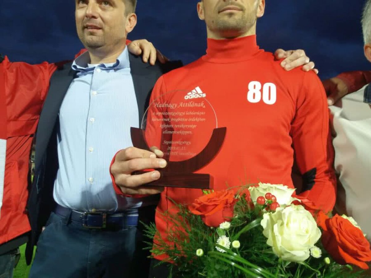 Moment special înainte de Sepsi - FCSB! Gazdele vor retrage tricoul cu numărul 80, cel purtat de Atilla Hadnagy