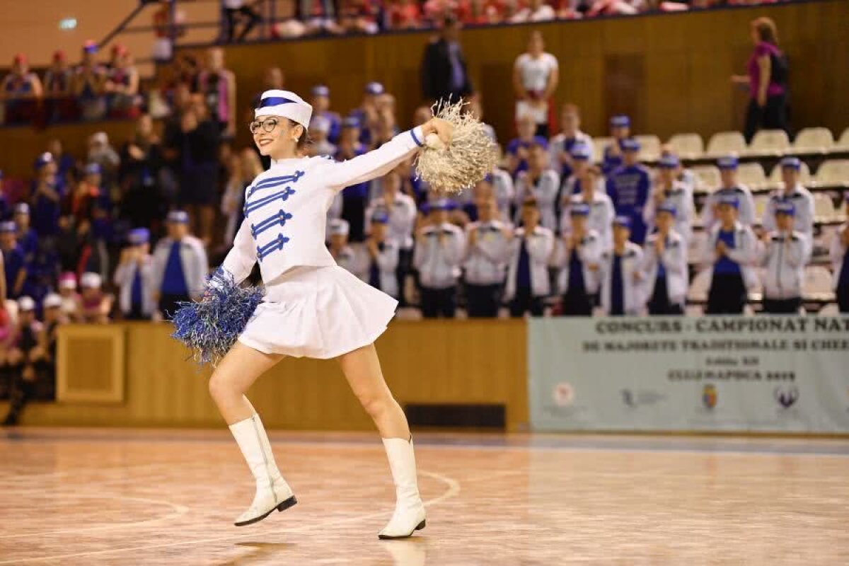 GALERIE FOTO Imagini spectaculoase de la Campionatul Național de Majorete și Cheerleading, care se desfășoară astăzi la Cluj