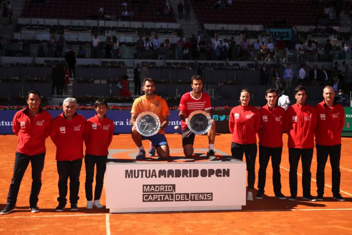TECĂU / ROJER - THIEM / SCHWARTZMAN 6-2, 6-3 // FOTO Horia Tecău și Julien Rojer, campioni la Madrid după o victorie în două seturi!