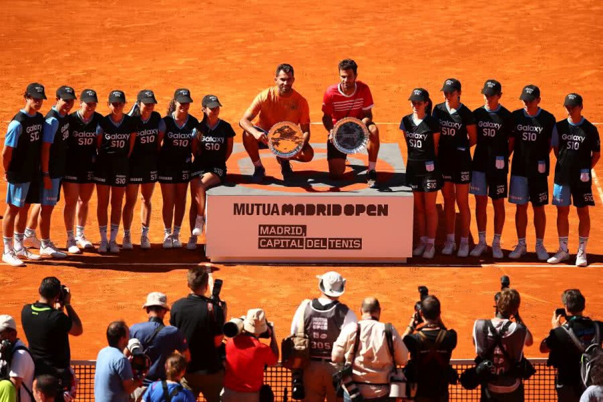 TECĂU / ROJER - THIEM / SCHWARTZMAN 6-2, 6-3 // FOTO Horia Tecău și Julien Rojer, campioni la Madrid după o victorie în două seturi!