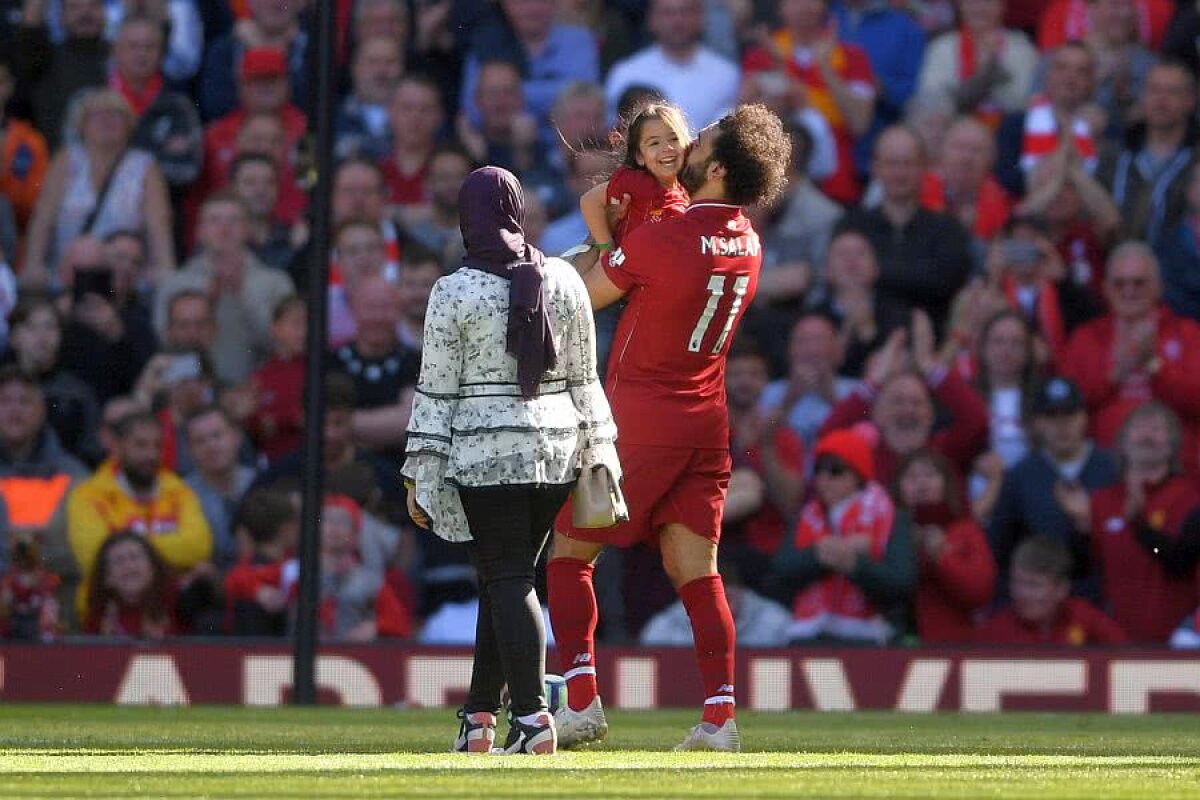 VIDEO+FOTO Moment superb pe Anfield! Makka, fetița lui Salah, a făcut senzație în fața fanilor lui Liverpool