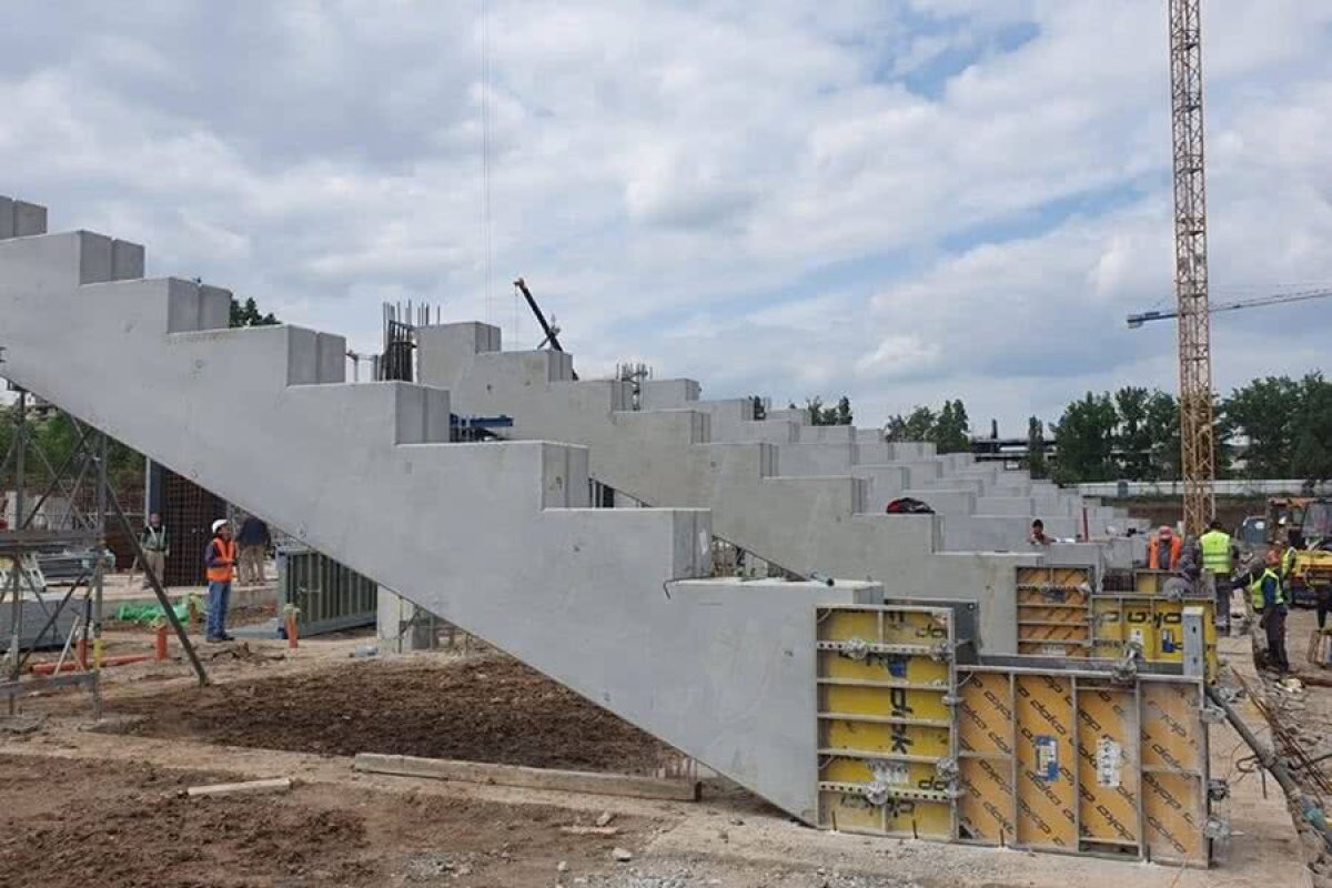 GALERIE FOTO Au „încolțit” tribunele noii Ghencea! Stadionul Stelei prinde ușor contur 