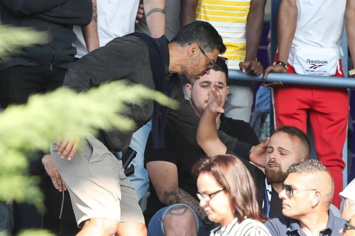 GALERIE FOTO Antrenorul lui Porto a lovit un fan al echipei sale care îi insultase fiul, jucător la Benfica U19!