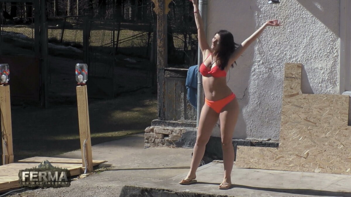 GALERIE FOTO L-au luat transpirațiile! Zmărăndescu „și-a dat palme” după ce Ioana Filimon s-a DEZBRĂCAT în Ferma