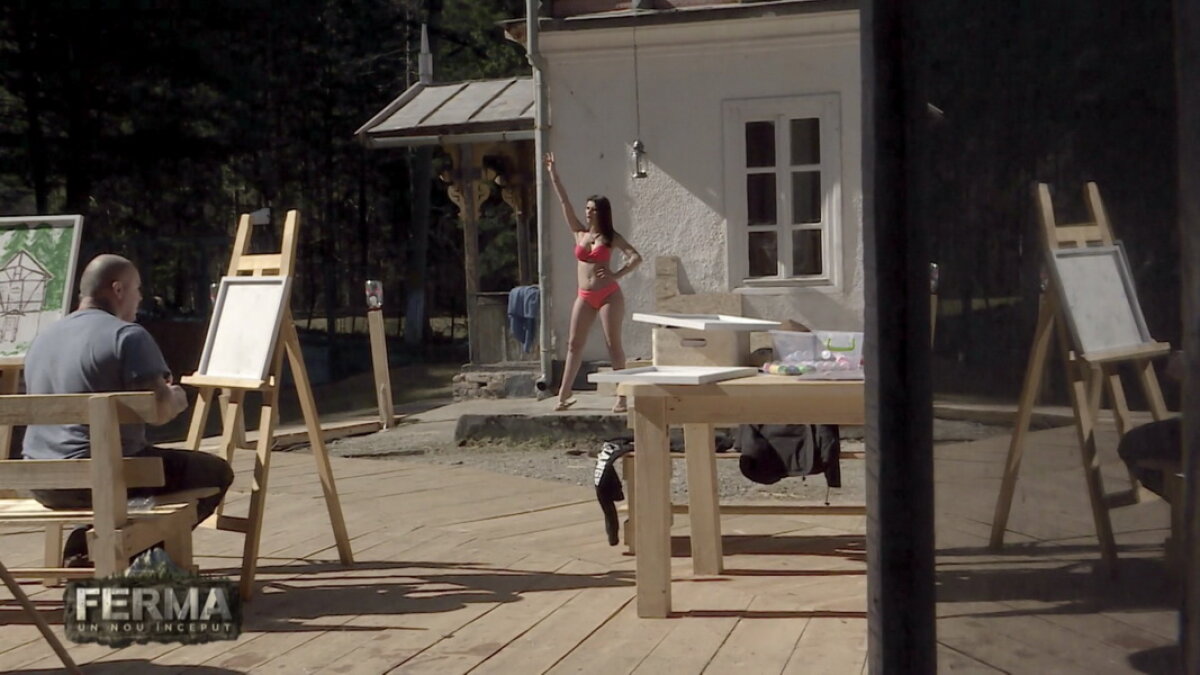 GALERIE FOTO L-au luat transpirațiile! Zmărăndescu „și-a dat palme” după ce Ioana Filimon s-a DEZBRĂCAT în Ferma