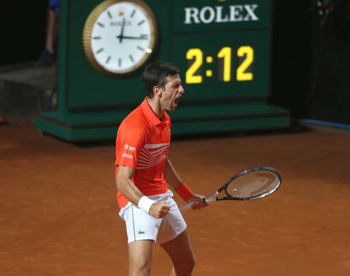 NOVAK DJOKOVIC - JUAN MARTIN DEL POTRO 4-6, 7-6(6), 6-4 // VIDEO + FOTO Meci EPIC la Roma! Lovituri uluitoare, momente tensionate și două mingi de meci salvate în mare stil