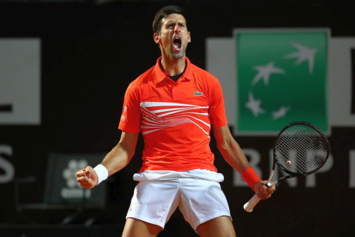 NOVAK DJOKOVIC - JUAN MARTIN DEL POTRO 4-6, 7-6(6), 6-4 // VIDEO + FOTO Meci EPIC la Roma! Lovituri uluitoare, momente tensionate și două mingi de meci salvate în mare stil