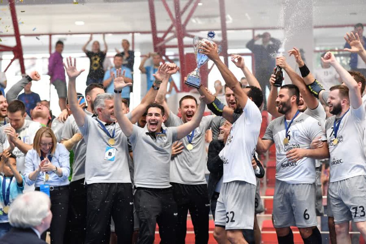 VIDEO + FOTO CSM București a câștigat Cupa Challenge la handbal masculin! E primul trofeu din istoria europeană a clubului