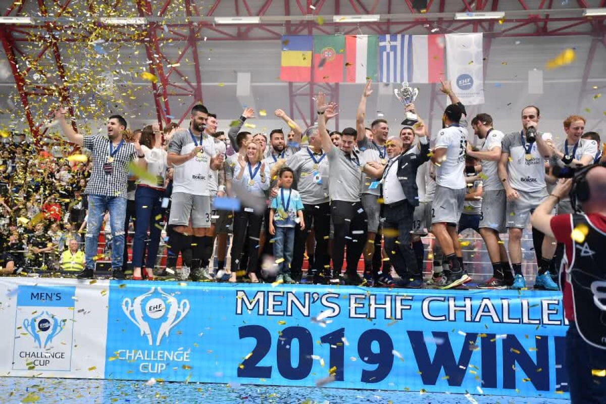 VIDEO + FOTO CSM București a câștigat Cupa Challenge la handbal masculin! E primul trofeu din istoria europeană a clubului