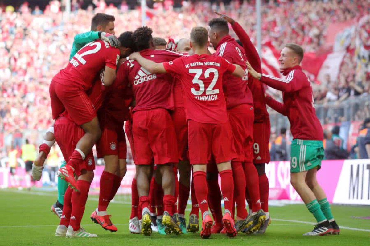 BUNDESLIGA // Bayern Munchen, din nou REGINĂ în Bundesliga! Bavarezii s-au dezlănțuit, la ultimul meci al legendelor Ribery și Robben » Titlul 29, al șaptelea la rând!