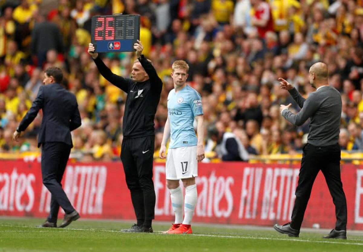 MANCHESTER CITY - WATFORD 6-0 // FOTO Game, set, Guardiola! Mașinăria de fotbal a lui Pep a luat și Cupa Angliei, după 6-0 în finala cu Watford!