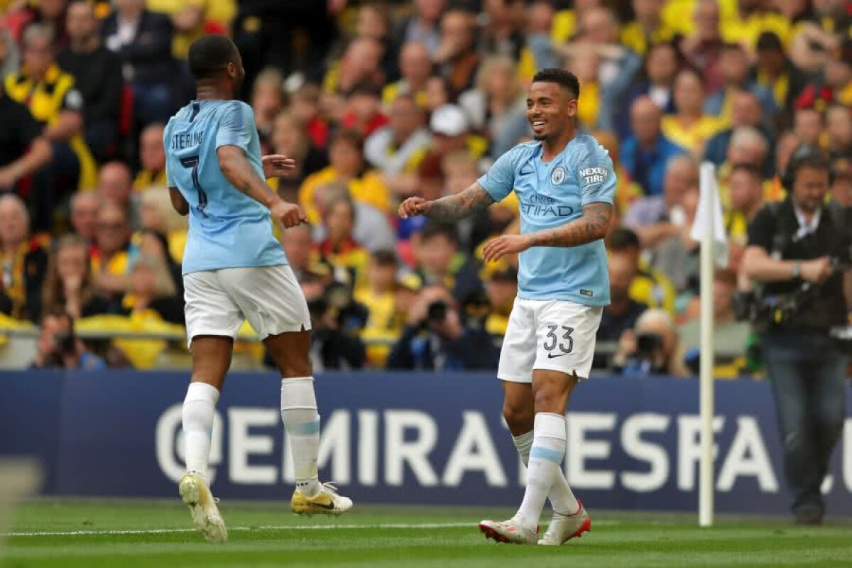 MANCHESTER CITY - WATFORD 6-0 // FOTO Game, set, Guardiola! Mașinăria de fotbal a lui Pep a luat și Cupa Angliei, după 6-0 în finala cu Watford!