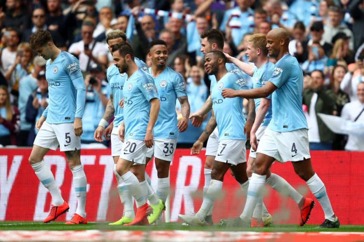 MANCHESTER CITY - WATFORD 6-0 // FOTO Game, set, Guardiola! Mașinăria de fotbal a lui Pep a luat și Cupa Angliei, după 6-0 în finala cu Watford!