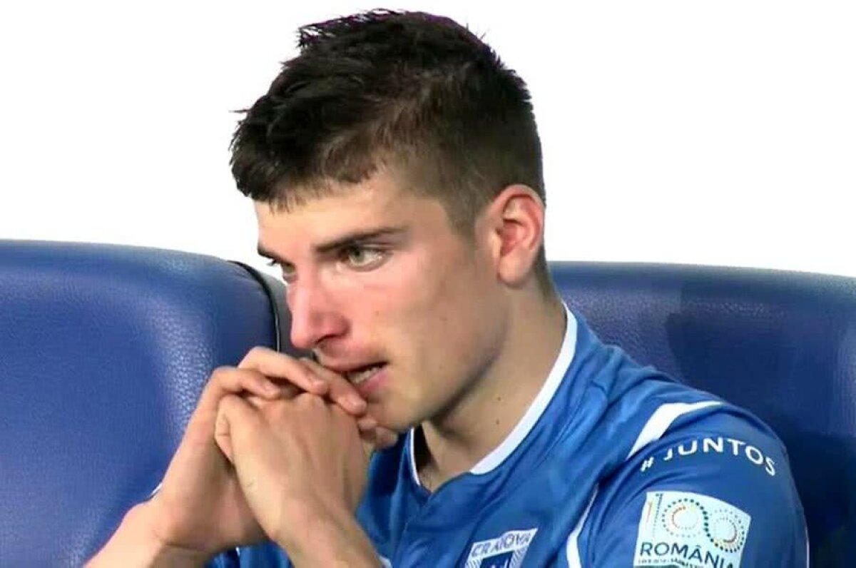 CSU CRAIOVA - VIITORUL 1-2 // FOTO Seară de coșmar pentru Valentin Mihăilă » Tânărul fotbalist al lui CSU Craiova nu s-a putut opri din plâns după autogol