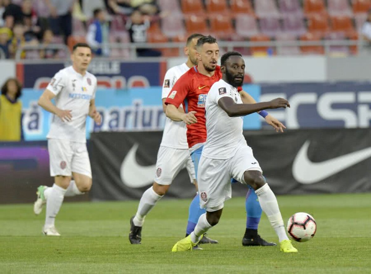 FCSB - CFR CLUJ 1-0 // FOTO + VIDEO Obrigado, Teixeira! Veteranul roș-albastru a tranșat derby-ul fără miză de pe Arena Națională printr-o „foarfecă” de senzație