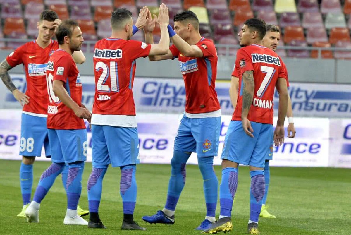 FCSB - CFR CLUJ 1-0 // FOTO + VIDEO Obrigado, Teixeira! Veteranul roș-albastru a tranșat derby-ul fără miză de pe Arena Națională printr-o „foarfecă” de senzație