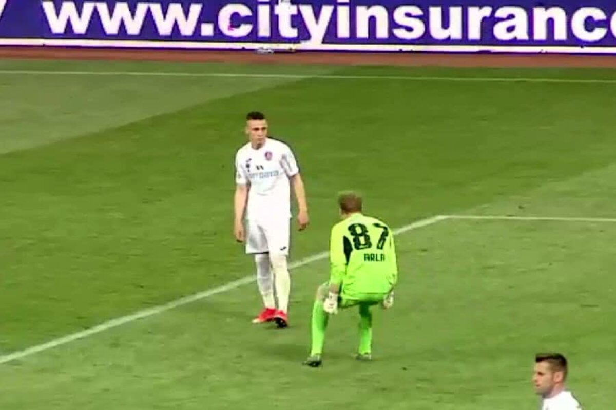 FCSB - CFR CLUJ // VIDEO + FOTO Arlauskis, criză de nervi în fața lui Costache după golul lui Teixeira » Ce a decis Dan Petrescu
