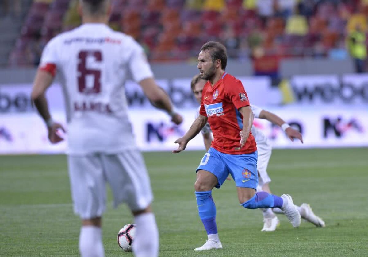 FCSB - CFR CLUJ 1-0 // FOTO + VIDEO Obrigado, Teixeira! Veteranul roș-albastru a tranșat derby-ul fără miză de pe Arena Națională printr-o „foarfecă” de senzație