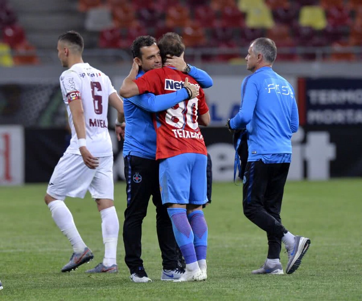 FCSB - CFR CLUJ 1-0 // FOTO + VIDEO Obrigado, Teixeira! Veteranul roș-albastru a tranșat derby-ul fără miză de pe Arena Națională printr-o „foarfecă” de senzație