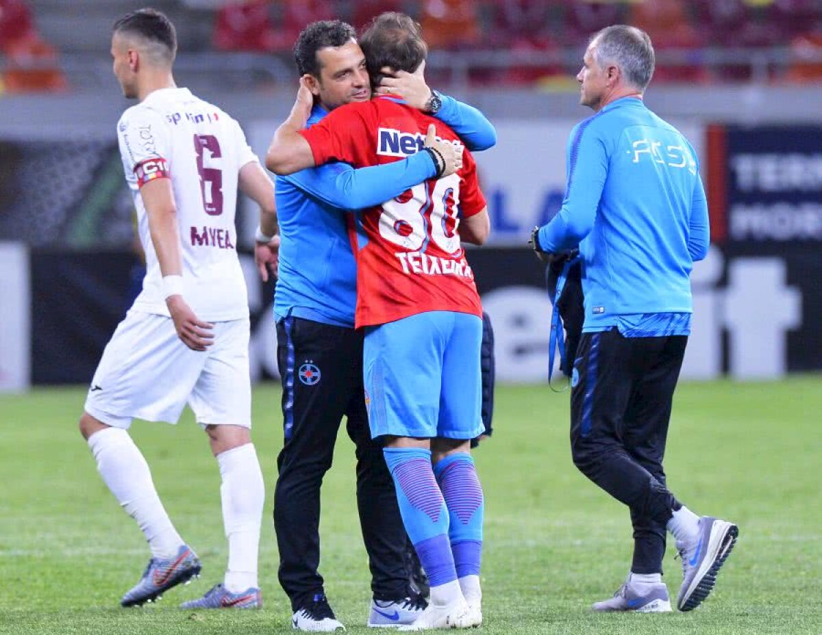 FCSB - CFR CLUJ 1-0 // FOTO + VIDEO Obrigado, Teixeira! Veteranul roș-albastru a tranșat derby-ul fără miză de pe Arena Națională printr-o „foarfecă” de senzație