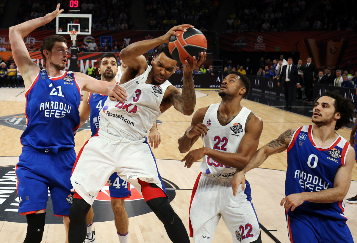 VIDEO + FOTO ȚSKA Moscova - Anadolu Efes: rușii au câștigat Euroliga de baschet masculin