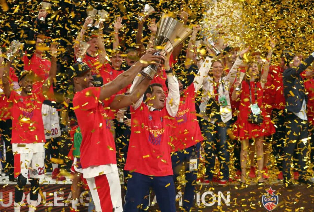 VIDEO + FOTO ȚSKA Moscova - Anadolu Efes: rușii au câștigat Euroliga de baschet masculin