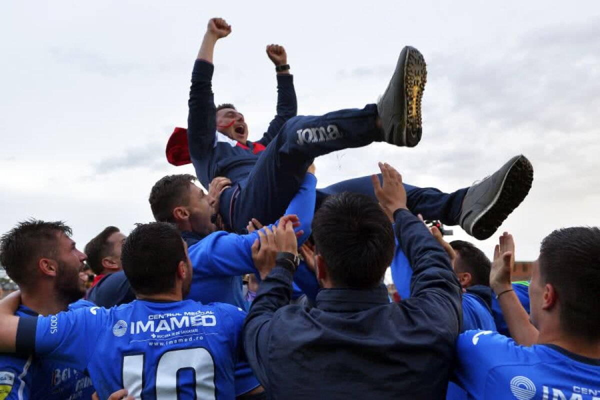 VIDEO+FOTO Academica Clinceni a promovat în Liga 1 » Imaginile bucuriei: cum au sărbătorit jucătorii momentul istoric