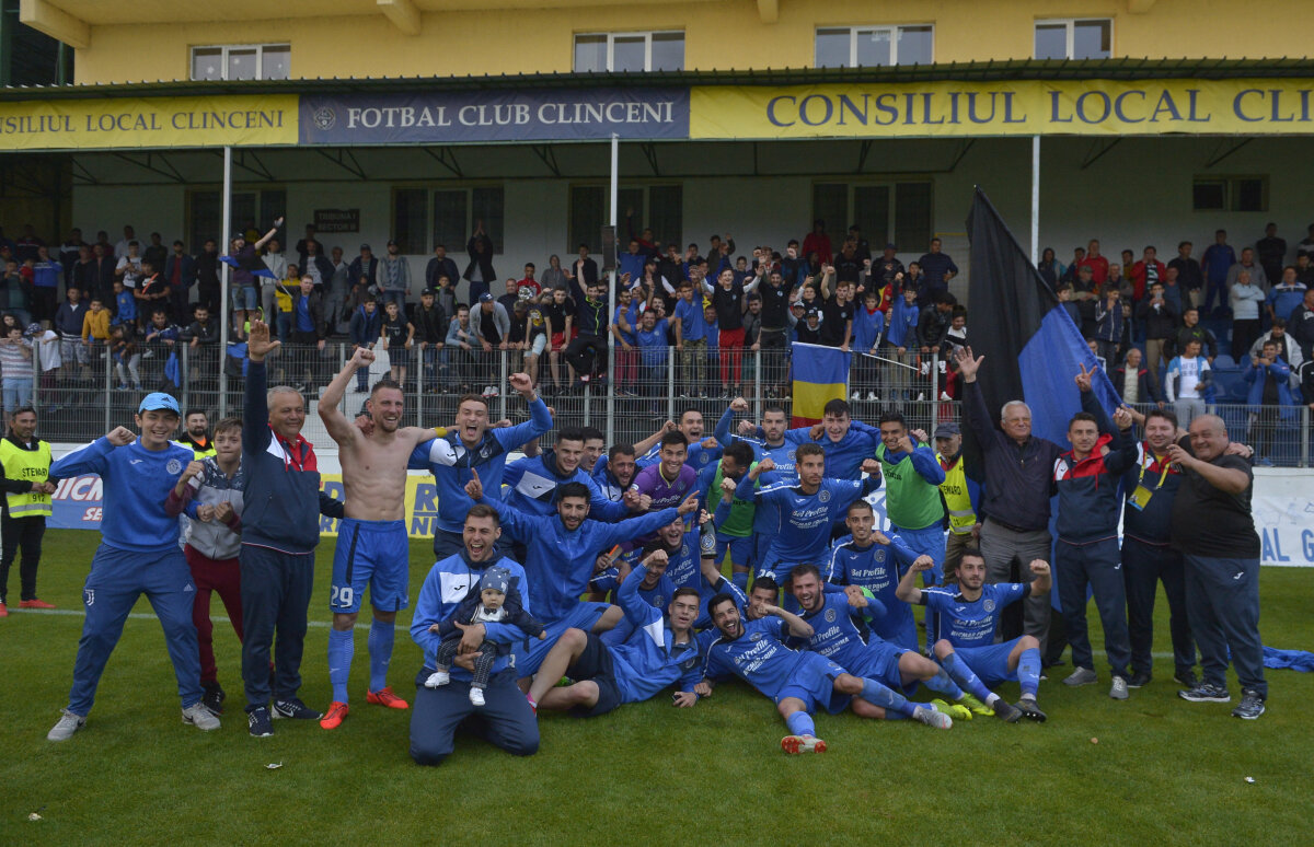 VIDEO+FOTO Academica Clinceni a promovat în Liga 1 » Imaginile bucuriei: cum au sărbătorit jucătorii momentul istoric