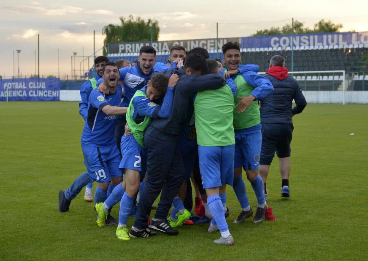 ACADEMICA CLINCENI - FC ARGEȘ 2-1 // VIDEO+FOTO Ilfovenii au promovat matematic în Liga 1! Golul victoriei a venit în prelungirile meciului cu FC Argeș