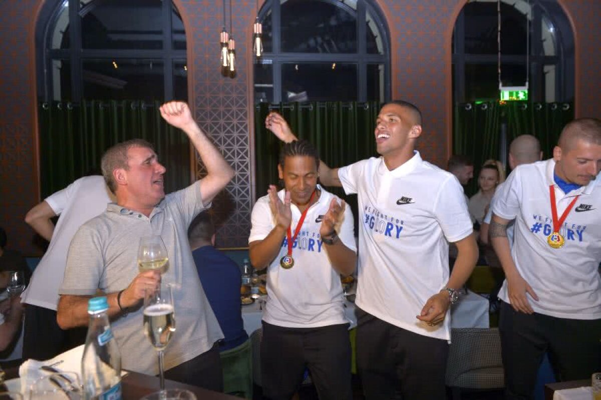 VIITORUL A CÂȘTIGAT CUPA // VIDEO Imagini de senzație de la petrecerea Viitorului: Hagi a dansat Pamporea alături de brazilieni și de Stere Halep + Eric s-a dezlănțuit pe manele