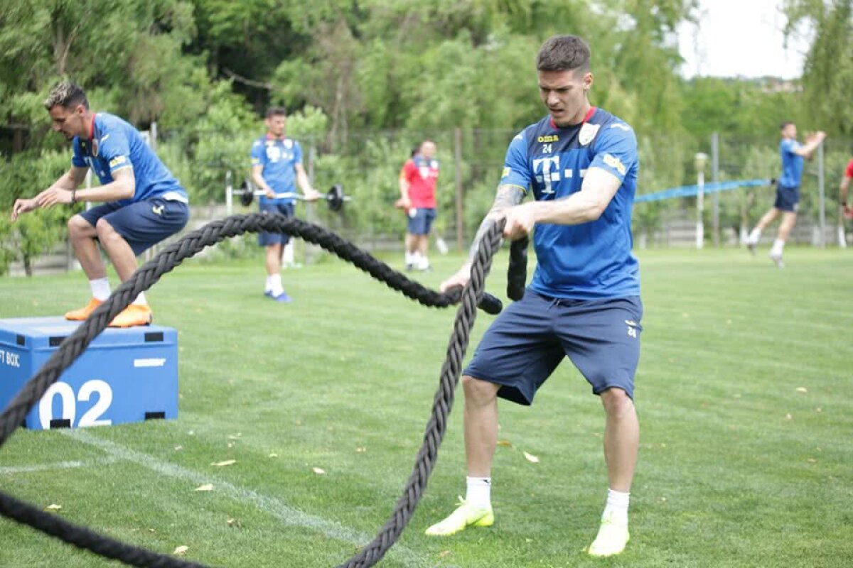 NORVEGIA - ROMÂNIA // FOTO Cosmin Contra i-a pregătit la capitolul forță pe „tricolori” înaintea dublei cu Norvegia și Malta