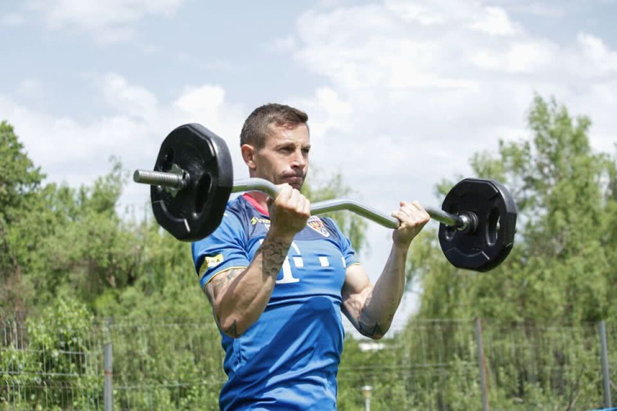 NORVEGIA - ROMÂNIA // FOTO Cosmin Contra i-a pregătit la capitolul forță pe „tricolori” înaintea dublei cu Norvegia și Malta