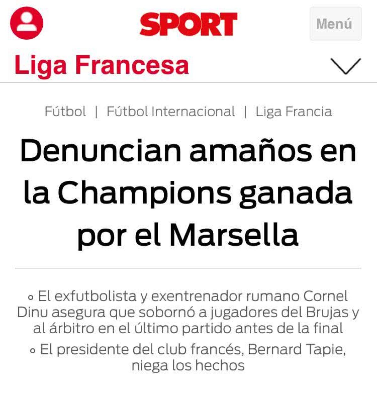 Acuzațiile lui Dinu la adresa lui Crăciunescu și Bernard Tapie au aprins Europa! Presa vuiește: „Corupție în Liga Campionilor!”