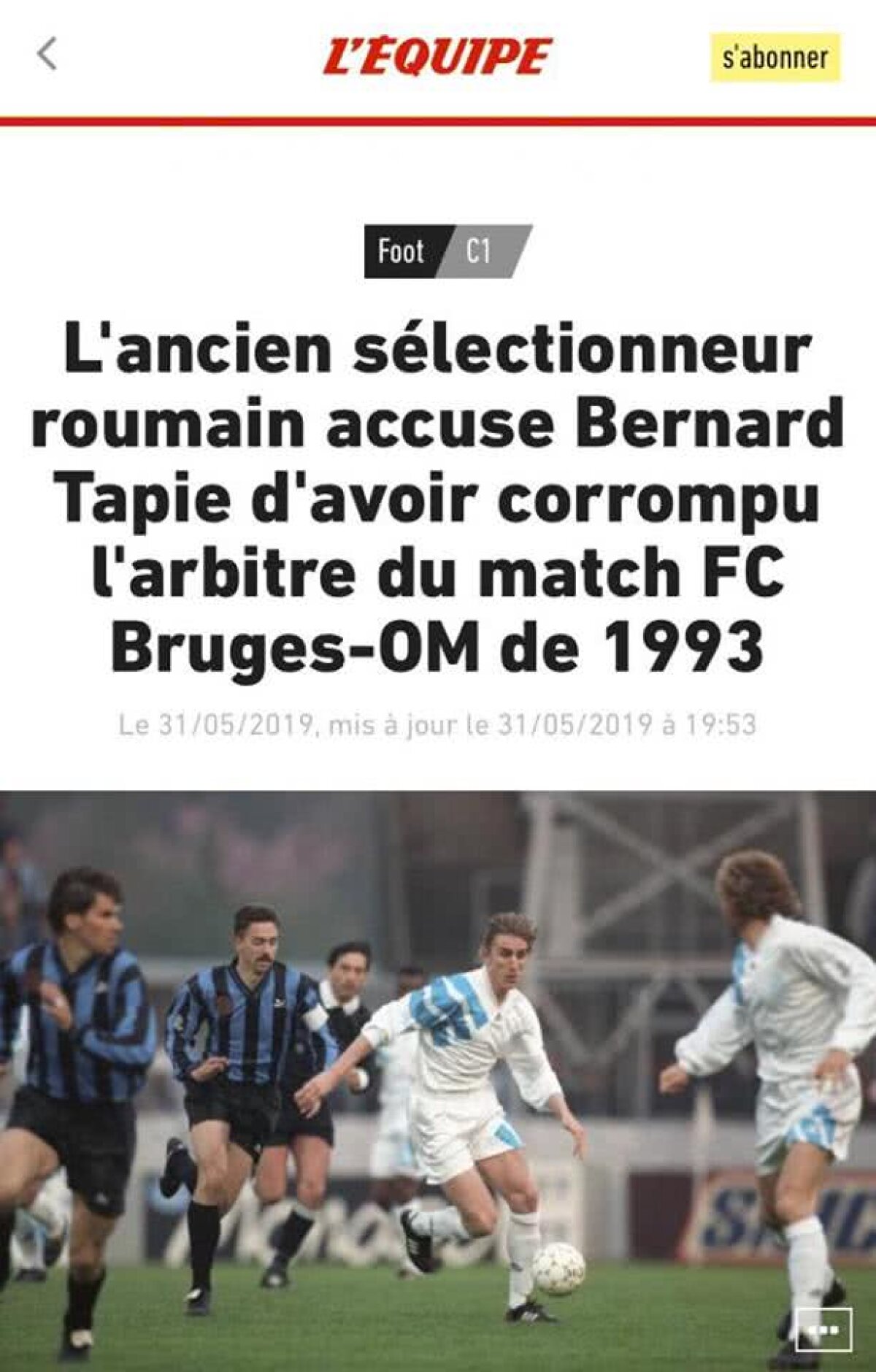 Acuzațiile lui Dinu la adresa lui Crăciunescu și Bernard Tapie au aprins Europa! Presa vuiește: „Corupție în Liga Campionilor!”