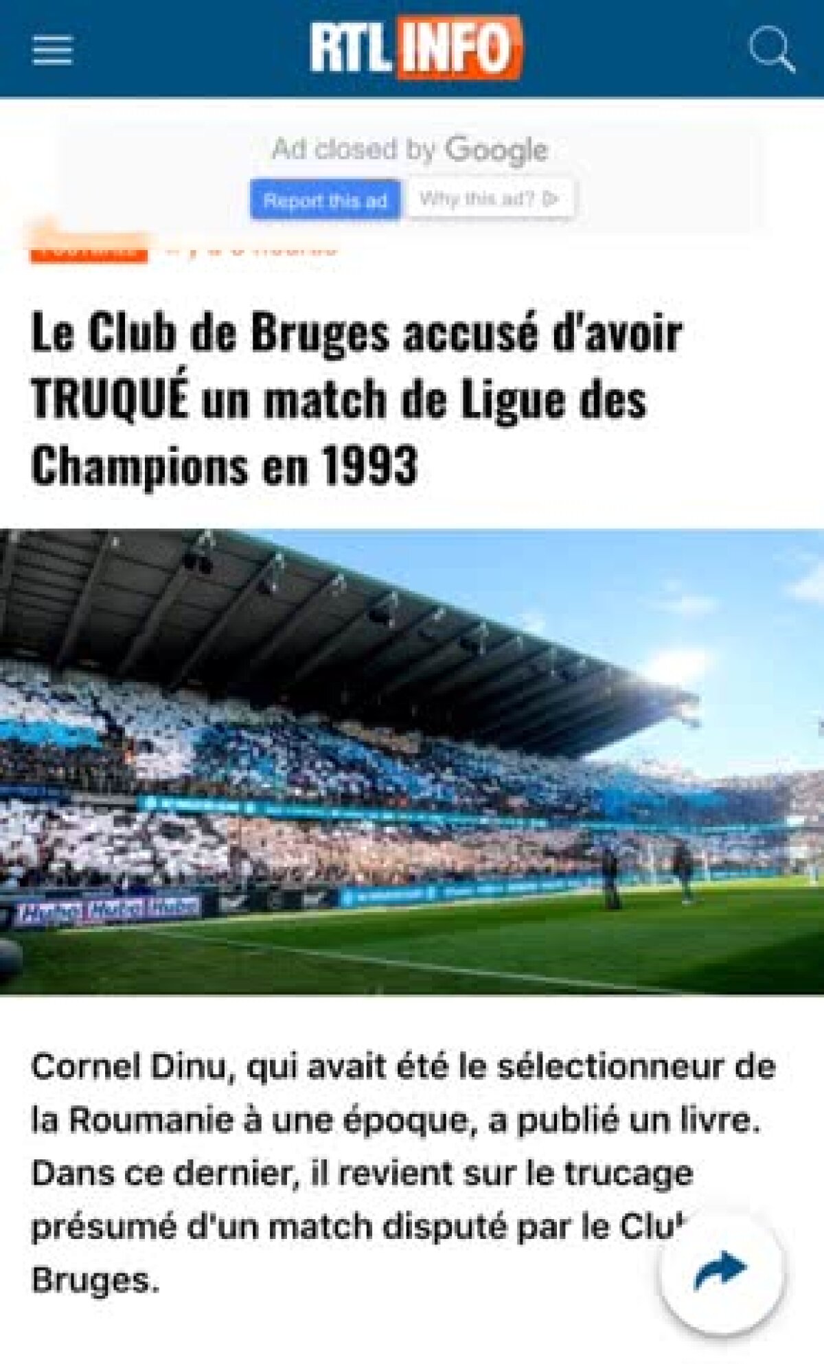 Acuzațiile lui Dinu la adresa lui Crăciunescu și Bernard Tapie au aprins Europa! Presa vuiește: „Corupție în Liga Campionilor!”