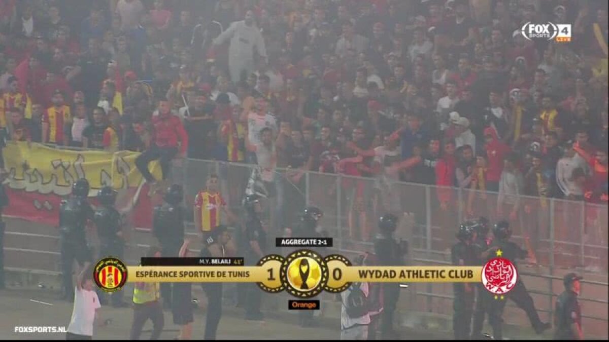 VIDEO + FOTO Scene incredibile în finala Ligii Campionilor Africii » Wydad Casablanca a marcat, dar VAR s-a defectat! Meciul a fost abandonat