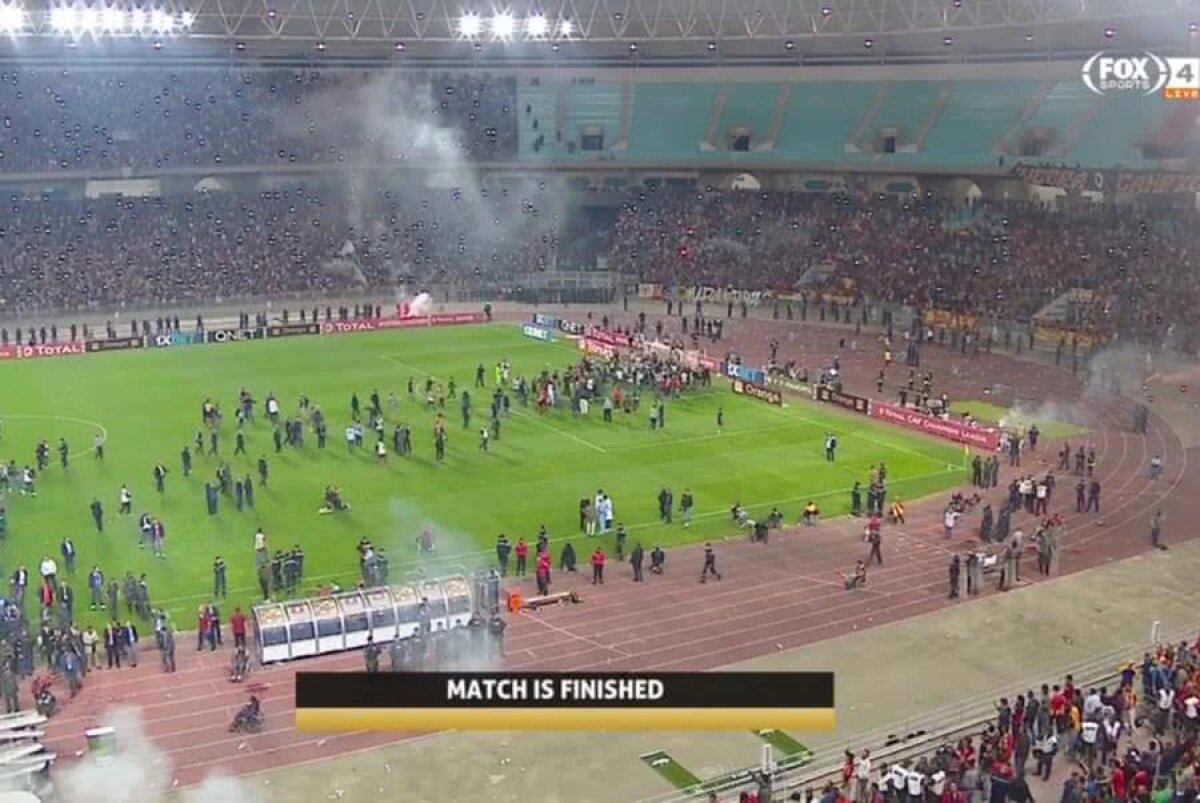 VIDEO + FOTO Scene incredibile în finala Ligii Campionilor Africii » Wydad Casablanca a marcat, dar VAR s-a defectat! Meciul a fost abandonat