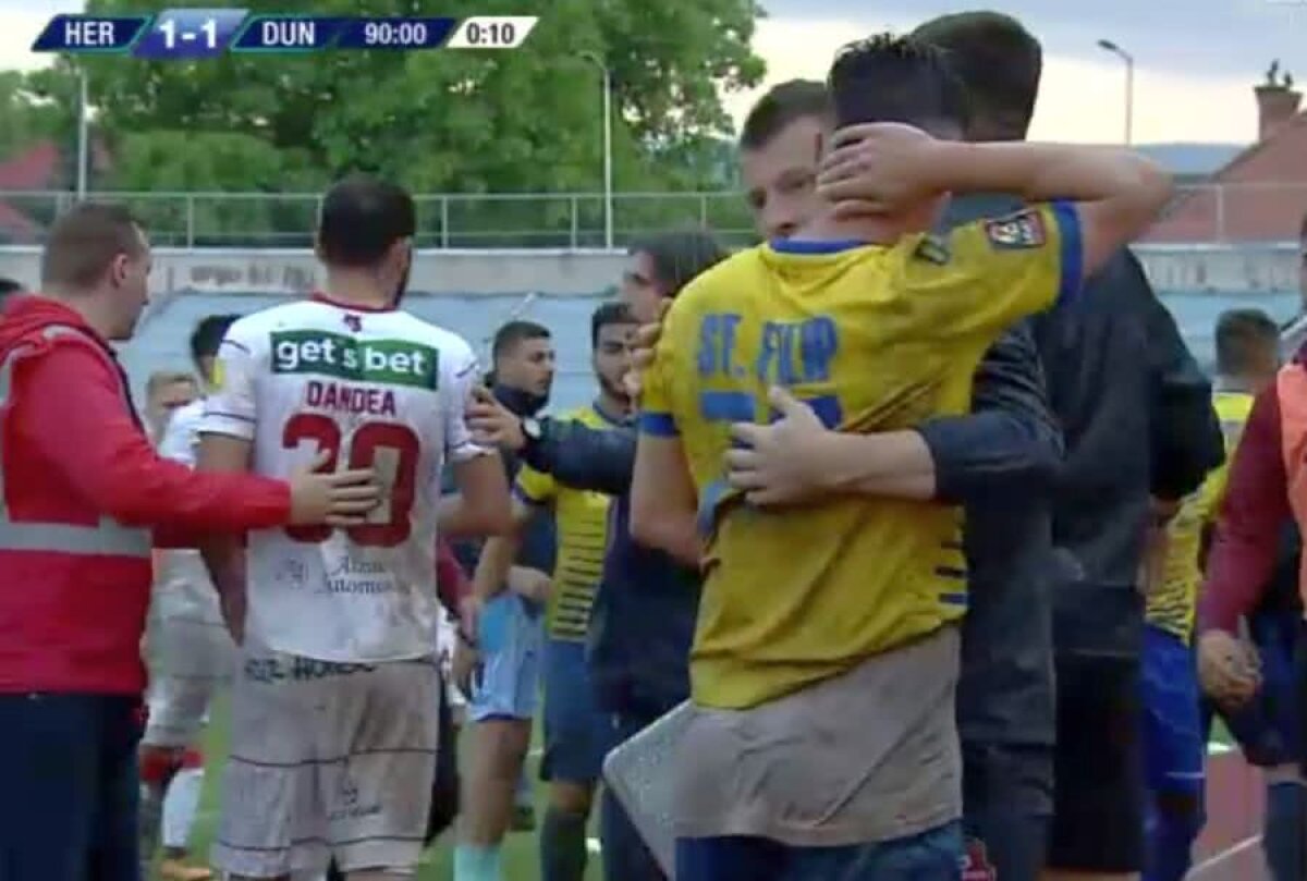 HERMANNSTADT - DUNĂREA CĂLĂRAȘI 2-1 // VIDEO + FOTO Scene reprobabile în finalul meciului decisiv pentru retrogradare » Benzar, târât de adversari pe teren