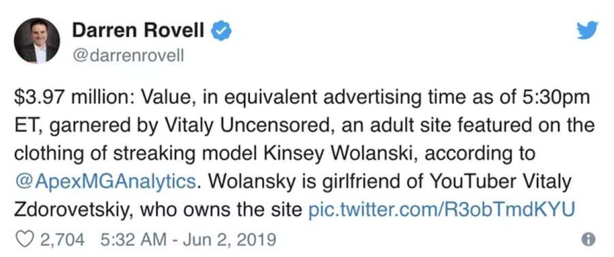 GALERIE FOTO Kinsey Wolanski și-a îmbogățit iubitul » Publicitatea obținută gratis la finala Ligii ar fi costat 4 milioane de dolari!