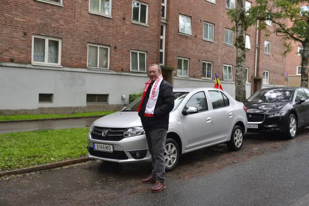 VIDEO EXCLUSIV // Reporterul GSP l-a întâlnit în Oslo pe cel mai mare suporter dinamovist din Norvegia: are „Dinamo” și pe plăcuța de înmatriculare