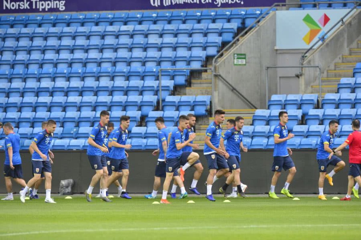 NORVEGIA - ROMÂNIA, PRELIMINARII EURO 2020 // VIDEO + FOTO Ploaie torențială la antrenamentul oficial al „tricolorilor”